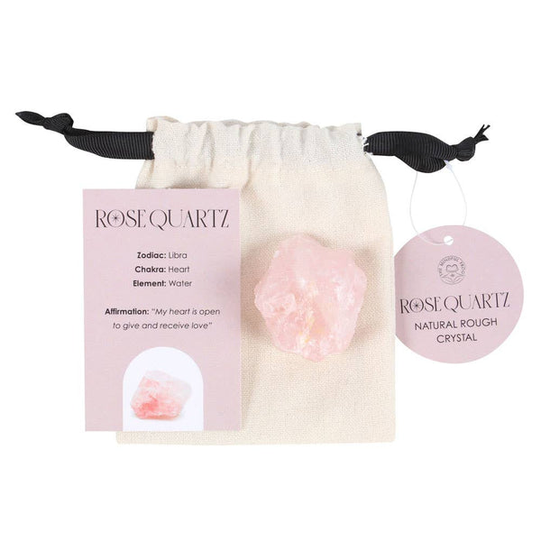 Rose Quartz Natural Rough Crystal | Rose Quartz Pocket Stone - Lucid Willow - Crystal