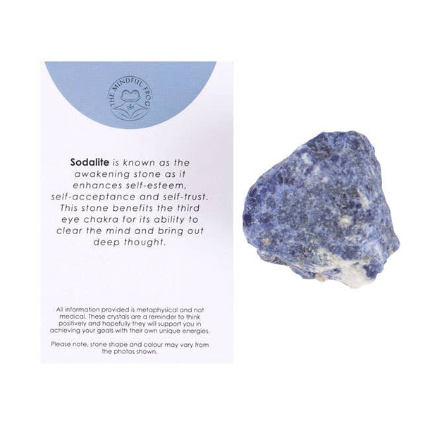Sodalite Natural Rough Crystal | Sodalite Pocket Stone - Lucid Willow - Crystal