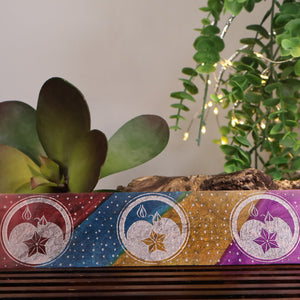 Stars Incense Tray 10" #M034 - Lucid Willow - Spiritual