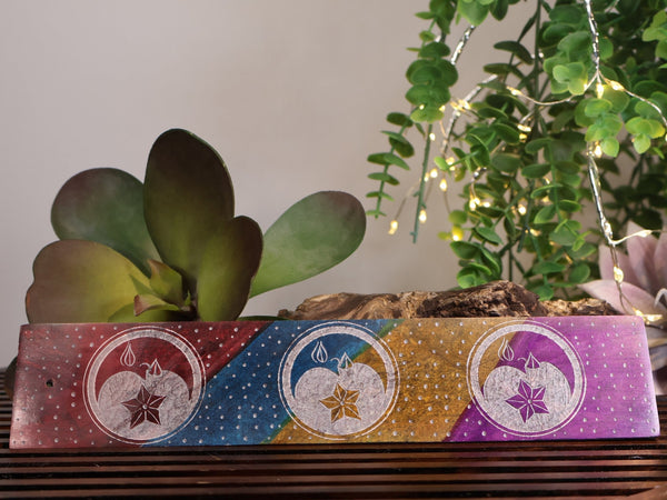 Stars Incense Tray 10" #M034 - Lucid Willow - Spiritual