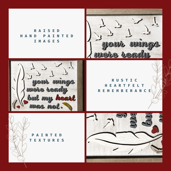 Your Wings Were Ready 3D Handcrafted Wall Decor #H007 - Lucid Willow - Wall Decor