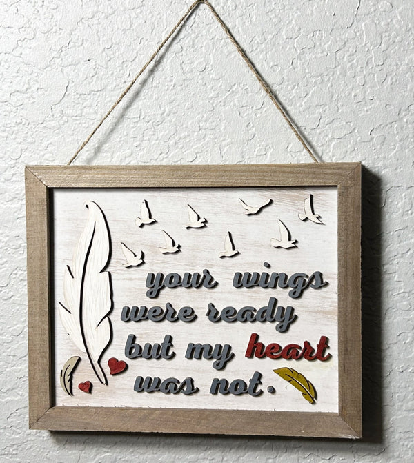 Your Wings Were Ready 3D Handcrafted Wall Decor #H007 - Lucid Willow - Wall Decor